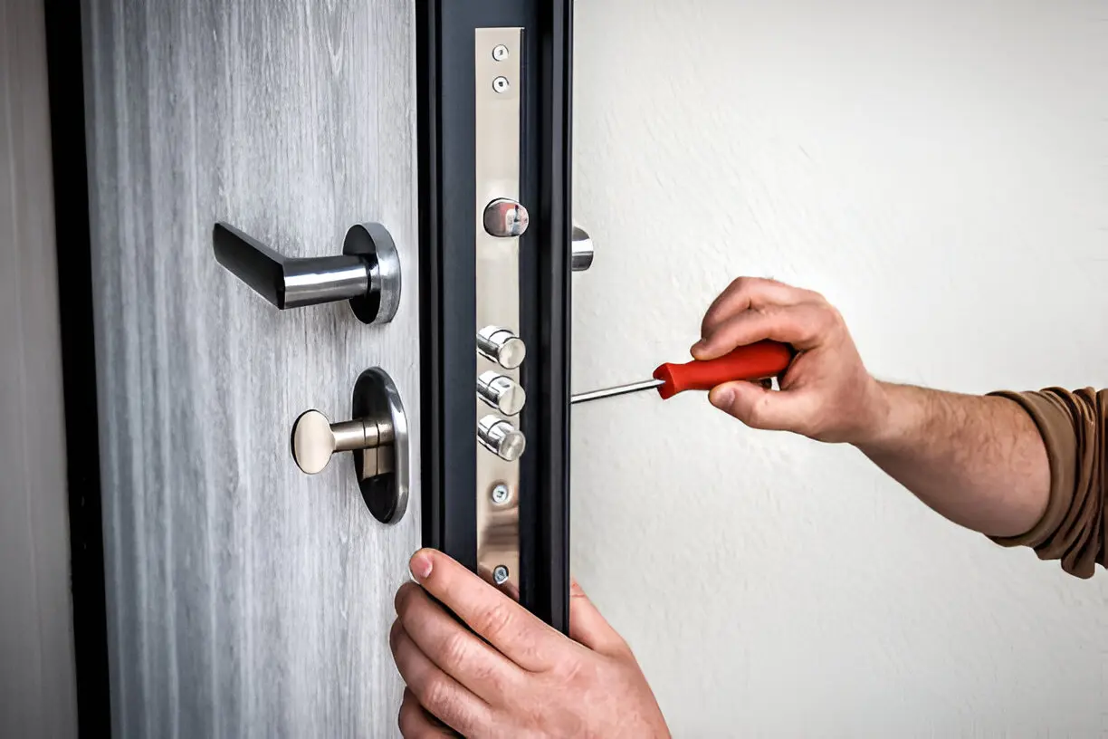 Emergency lockout assistance provided by professional Locksmith Bay Lake technician on-site.